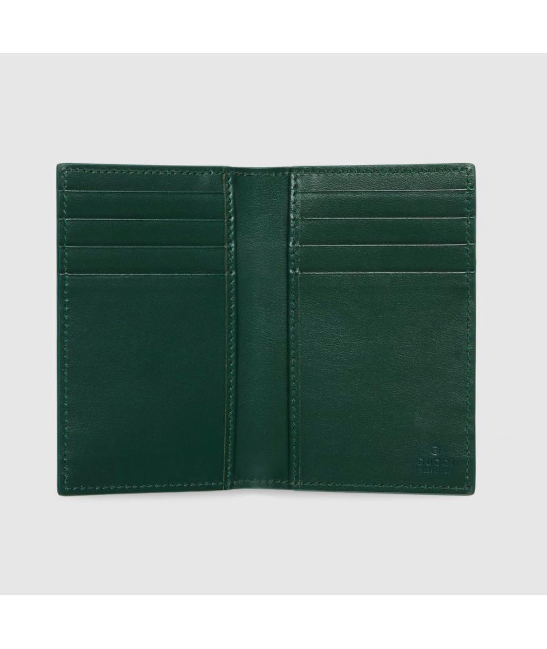 GUCCI Темно-синий кожаный кардхолдер, фото 2