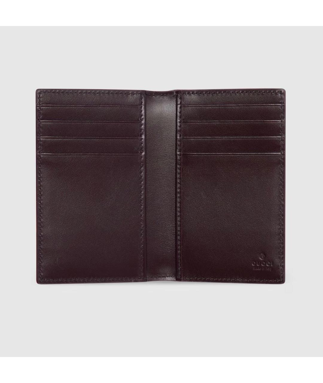 GUCCI Темно-синий кожаный кардхолдер, фото 2