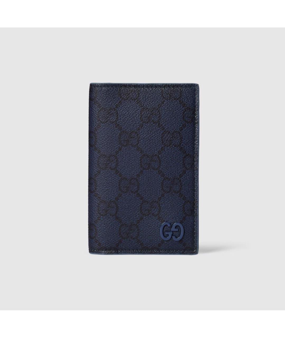 GUCCI Темно-синий кожаный кардхолдер, фото 5