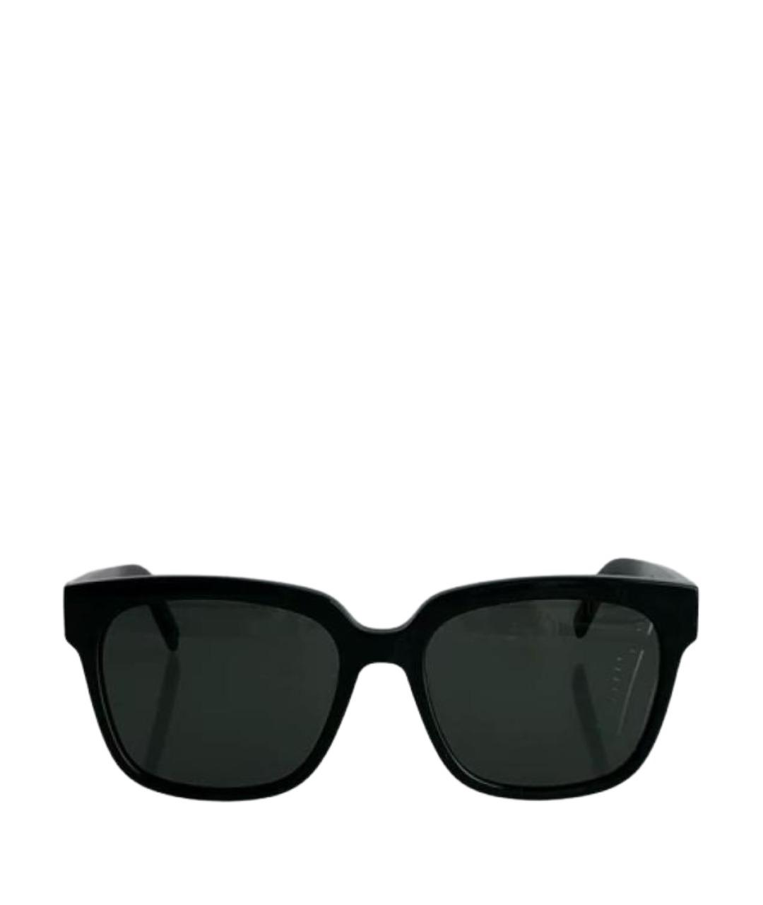 SAINT LAURENT Черные пластиковые солнцезащитные очки, фото 1