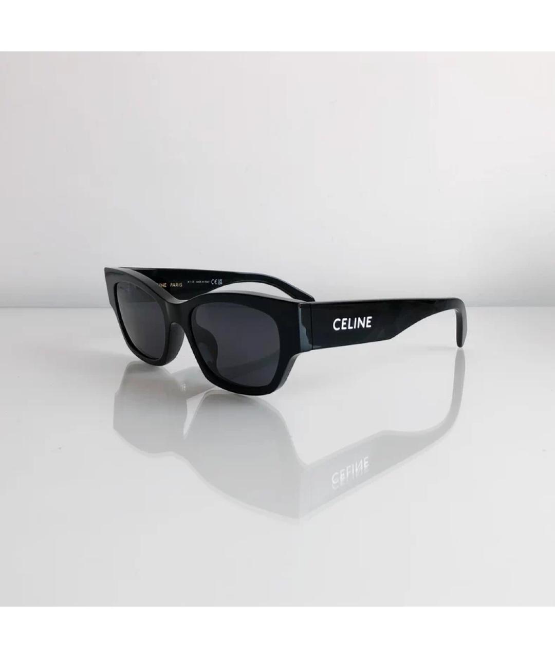 CELINE Черные пластиковые солнцезащитные очки, фото 5