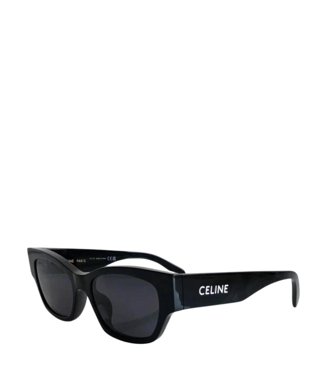 CELINE Черные пластиковые солнцезащитные очки, фото 1