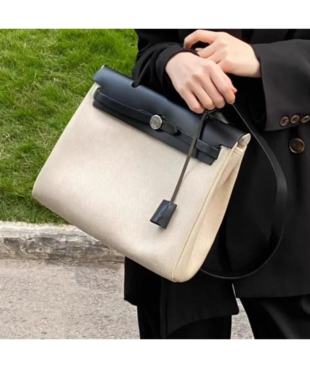 HERMES Тканевая сумка через плечо, фото 3