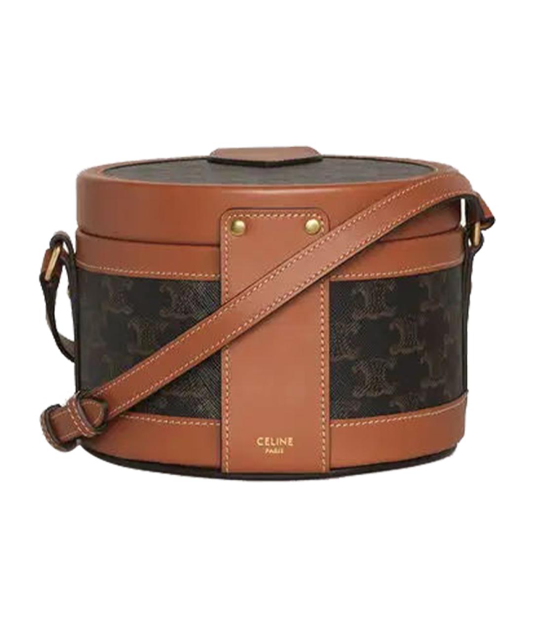 CELINE Коричневая сумка через плечо, фото 3