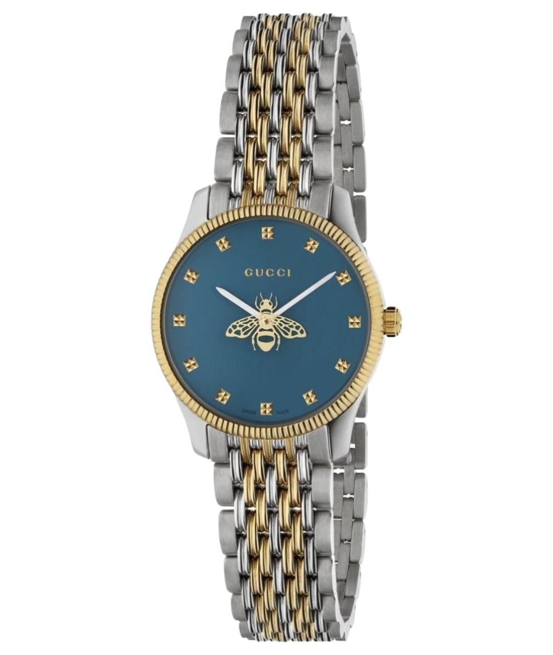 GUCCI Синие стальные часы, фото 1