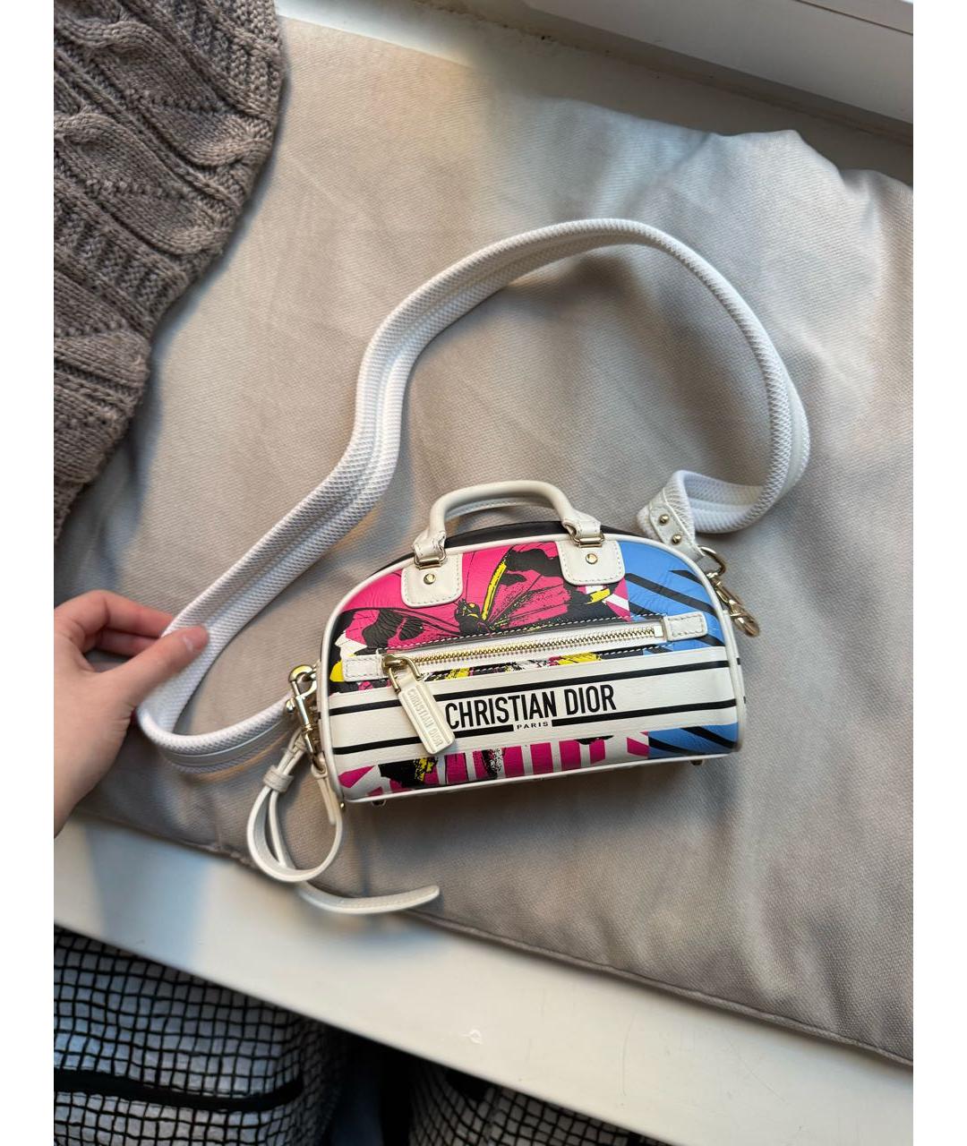 CHRISTIAN DIOR Мульти кожаная сумка через плечо, фото 8