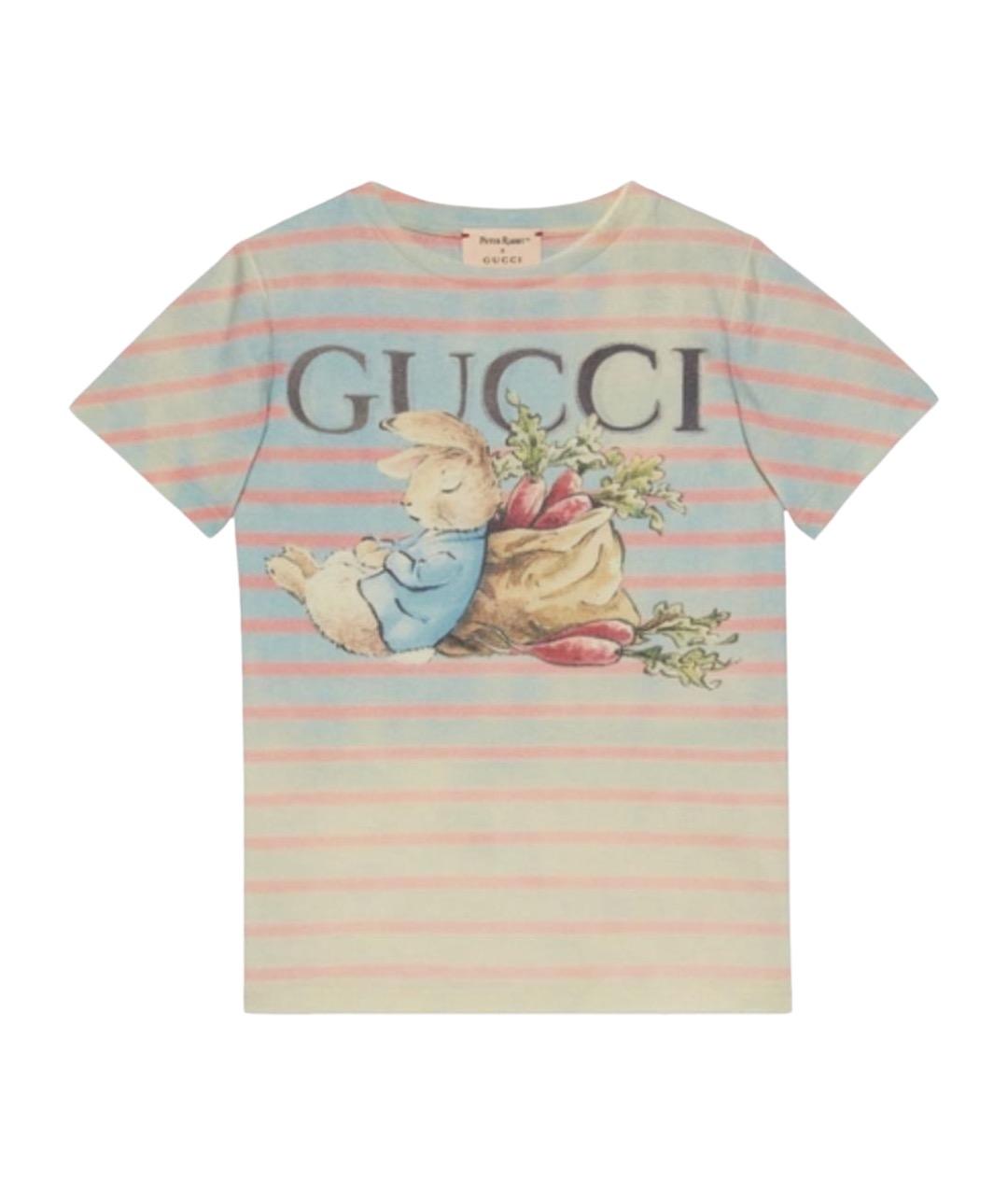 GUCCI Мульти хлопковый детская футболка / топ, фото 1