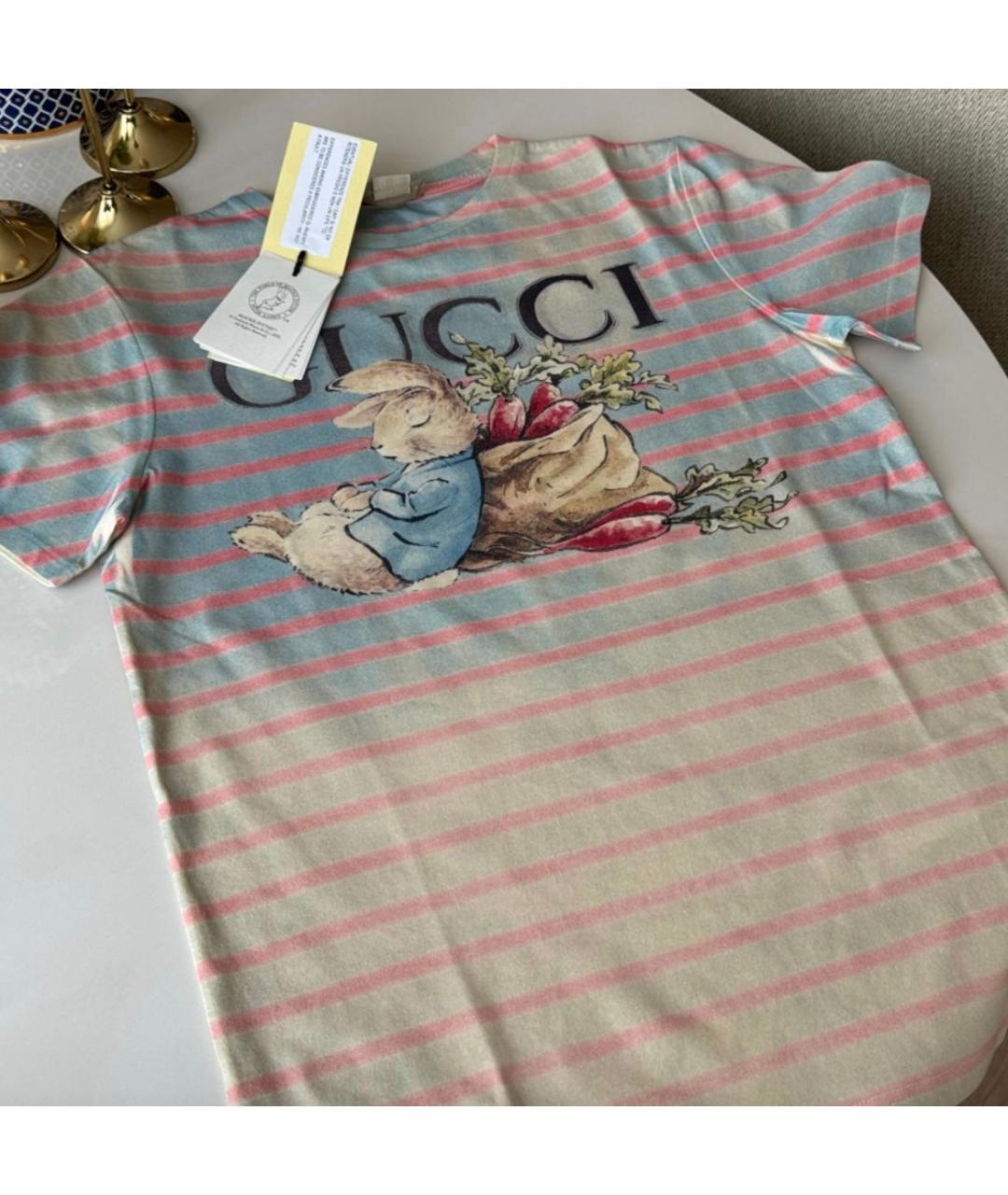 GUCCI Мульти хлопковый детская футболка / топ, фото 4