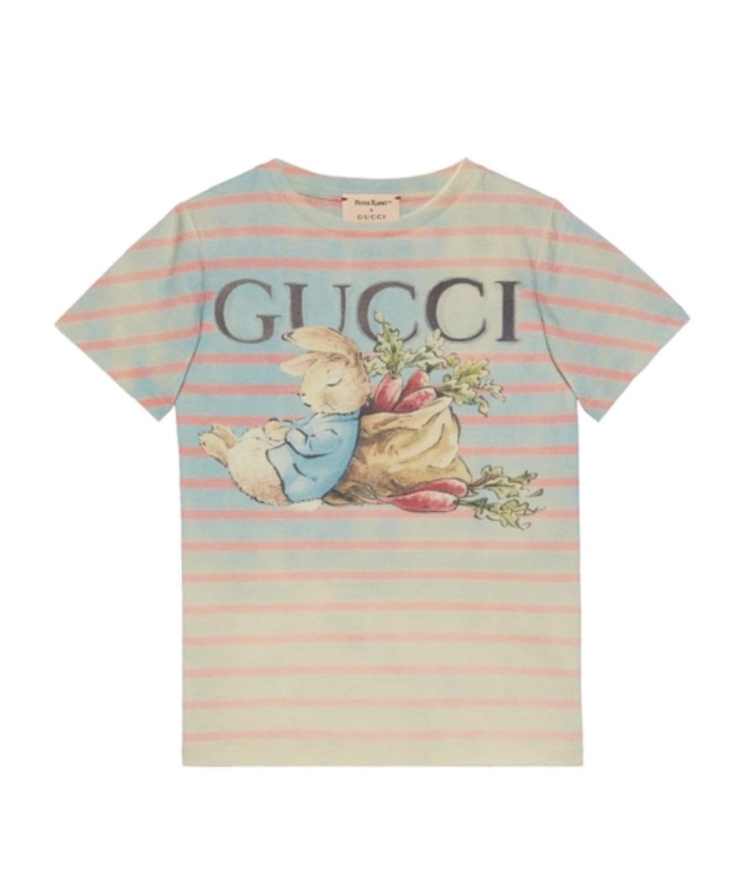 GUCCI Мульти хлопковый детская футболка / топ, фото 5