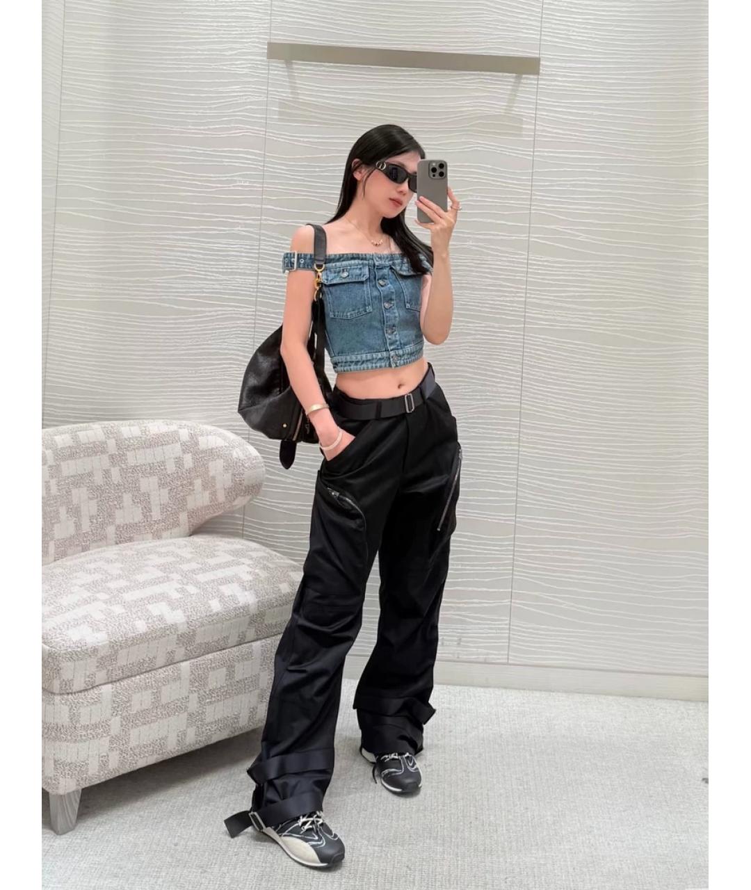 CHRISTIAN DIOR Черные пластиковые солнцезащитные очки, фото 4