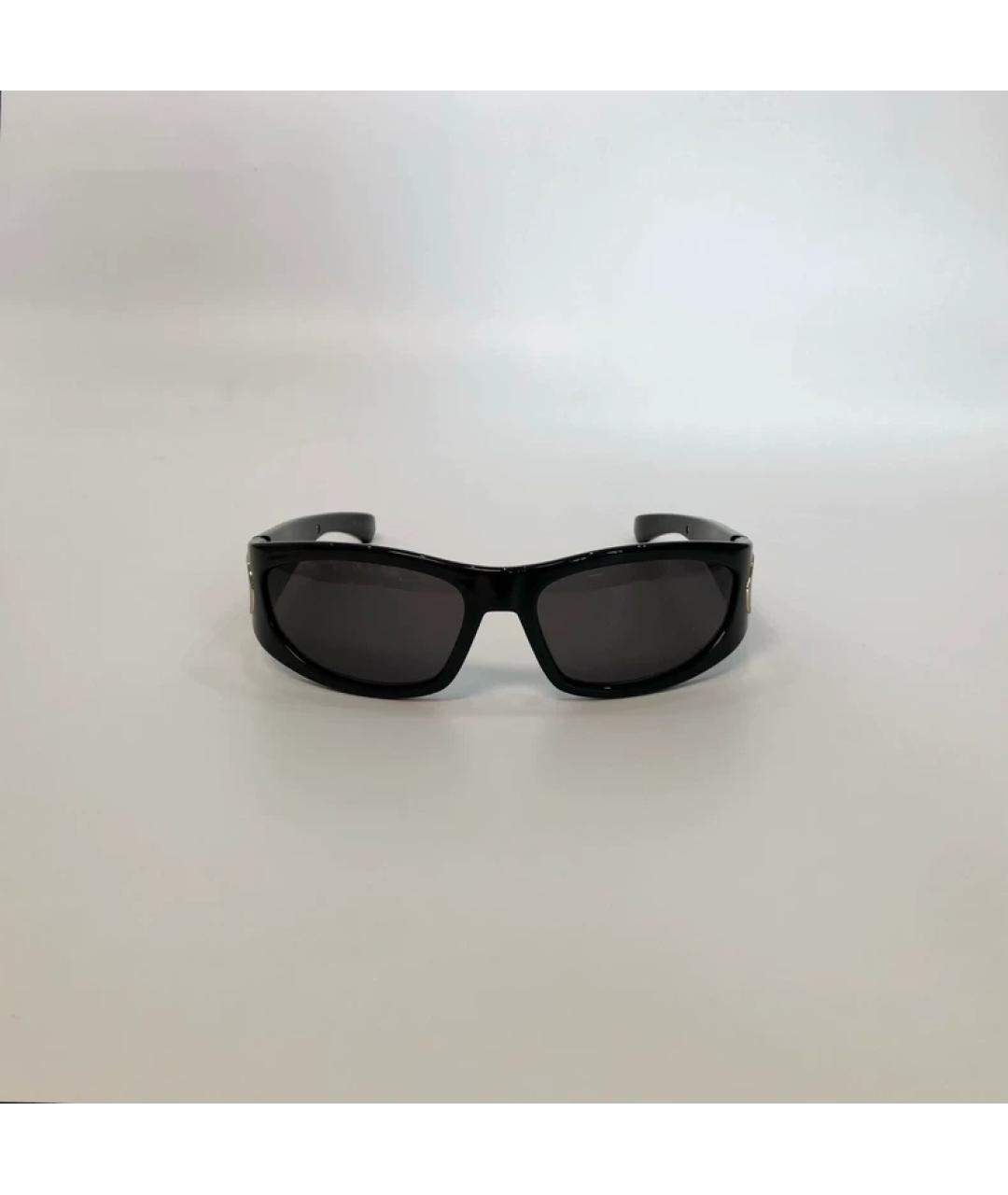 CHRISTIAN DIOR Черные пластиковые солнцезащитные очки, фото 2