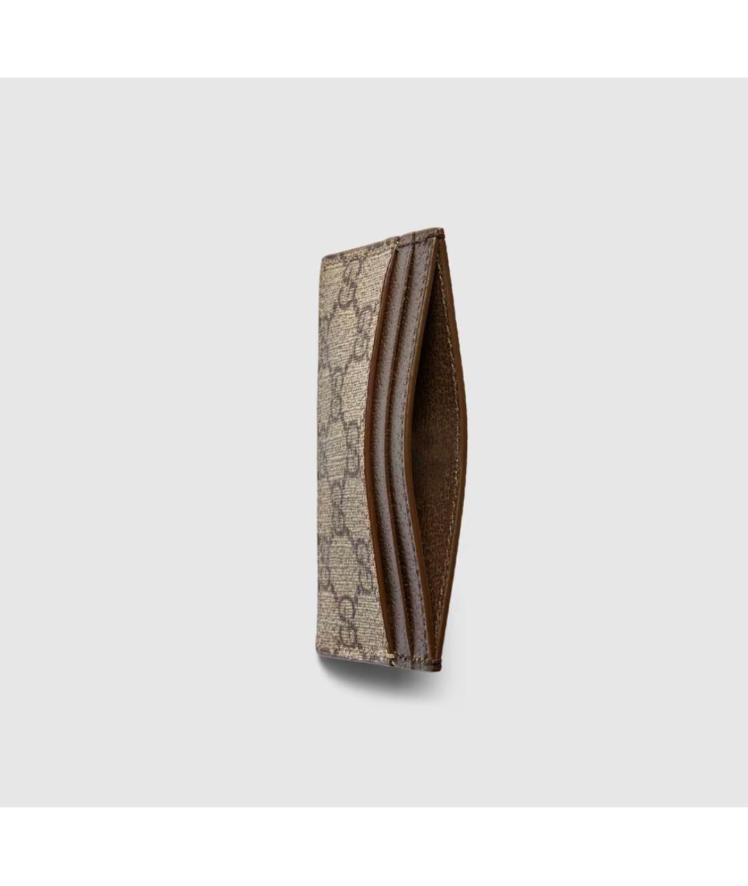 GUCCI Коричневый кожаный кардхолдер, фото 2