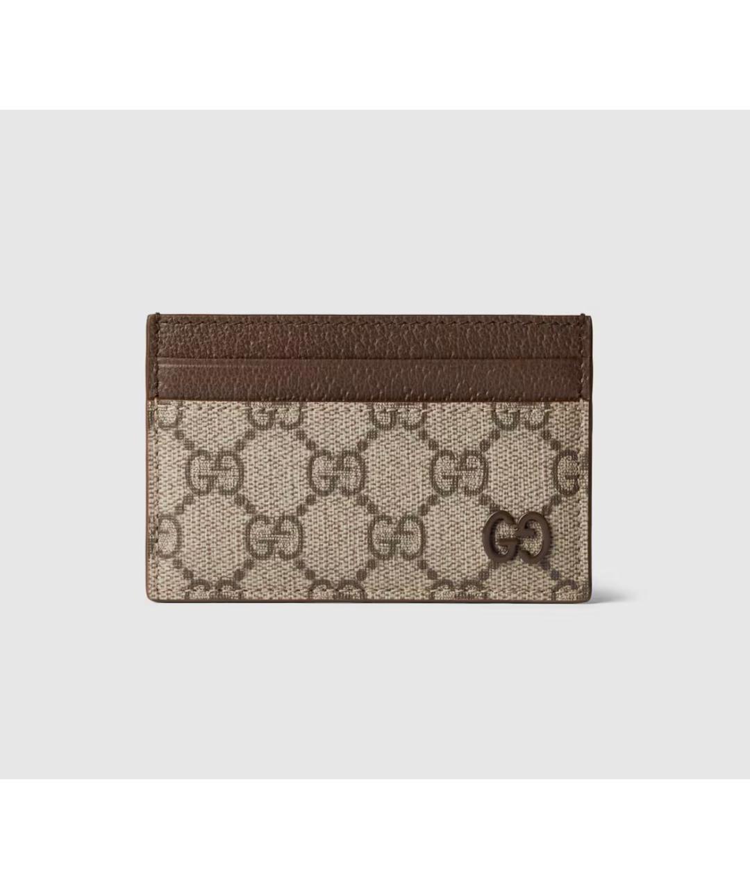 GUCCI Коричневый кожаный кардхолдер, фото 5