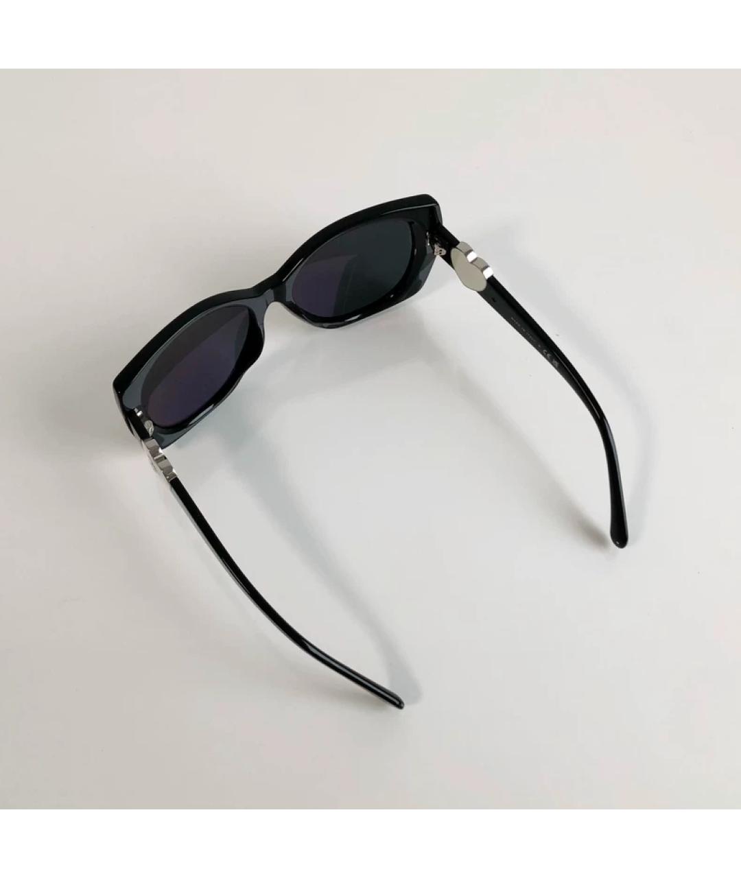 CHANEL Черные пластиковые солнцезащитные очки, фото 4