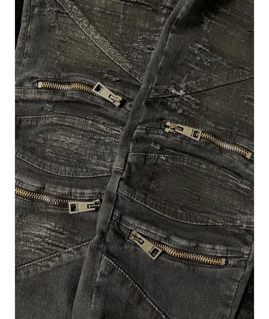 JUST CAVALLI Черные джинсы слим, фото 3