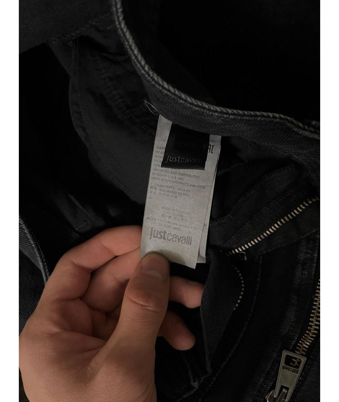 JUST CAVALLI Черные джинсы слим, фото 8