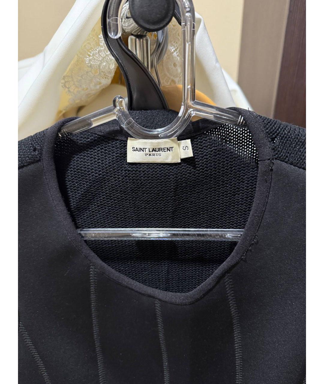SAINT LAURENT Черное коктейльное платье, фото 5