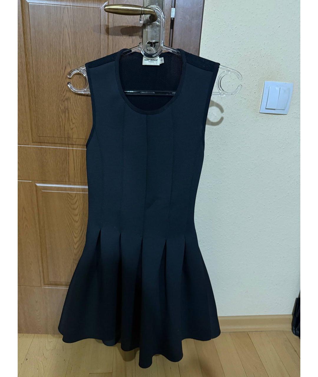 SAINT LAURENT Черное коктейльное платье, фото 2