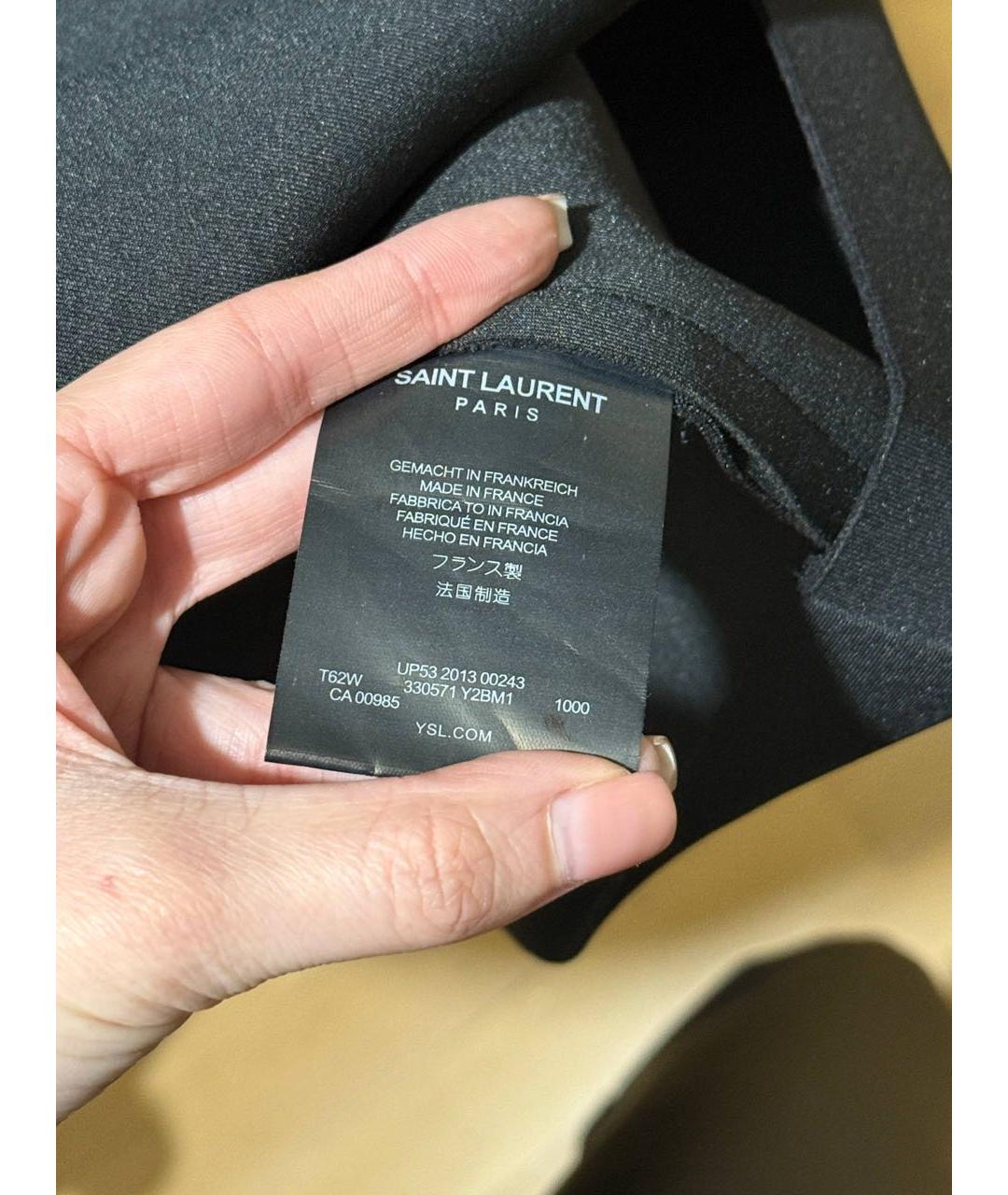 SAINT LAURENT Черное коктейльное платье, фото 6