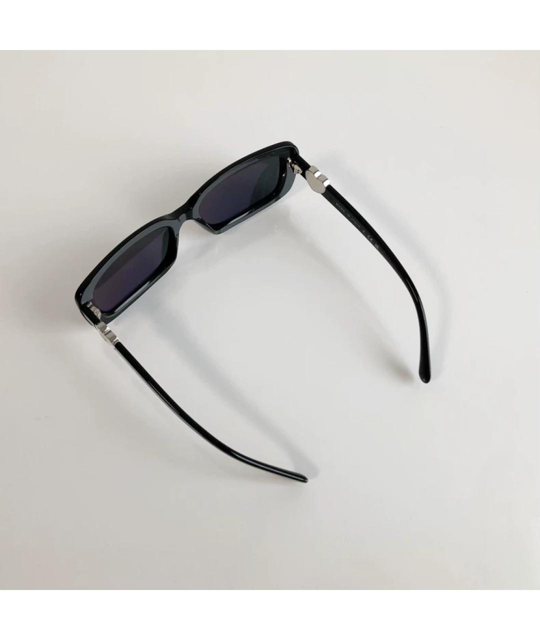 CHANEL Черные пластиковые солнцезащитные очки, фото 3