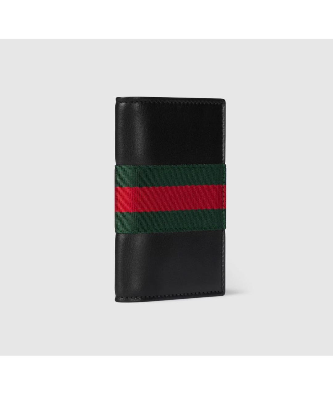 GUCCI Черный кожаный кардхолдер, фото 3