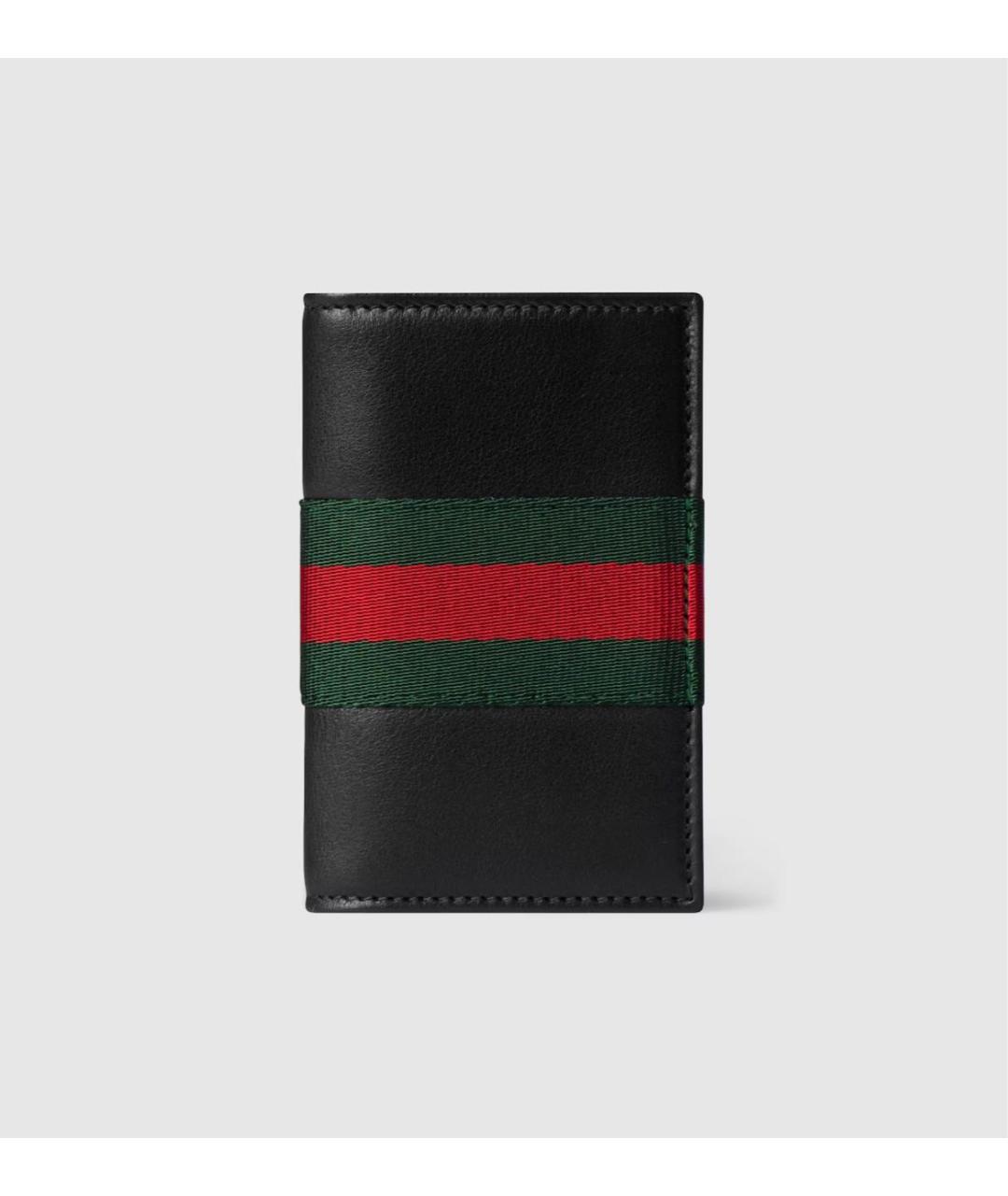 GUCCI Черный кожаный кардхолдер, фото 5