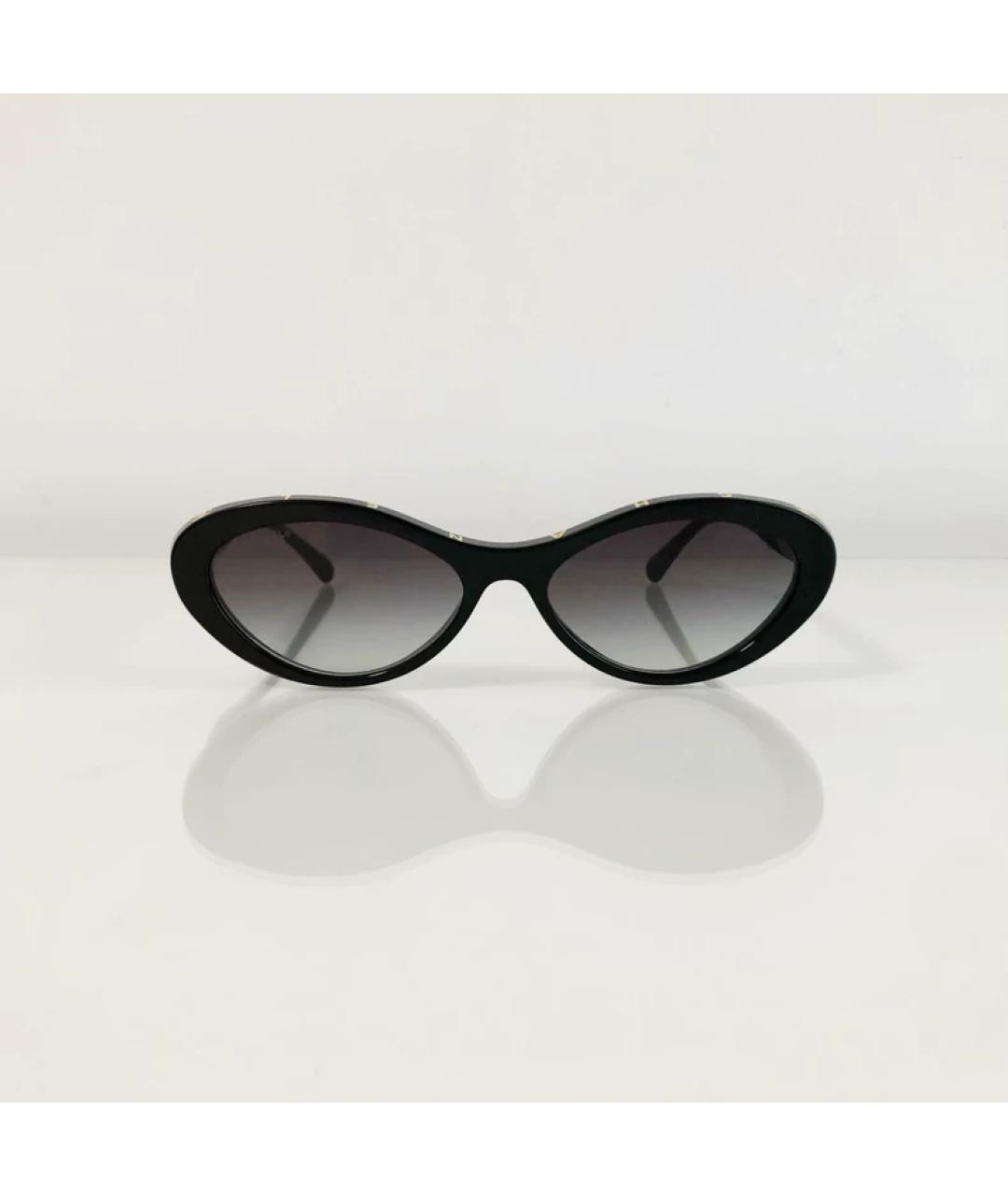 CHANEL Черные пластиковые солнцезащитные очки, фото 2