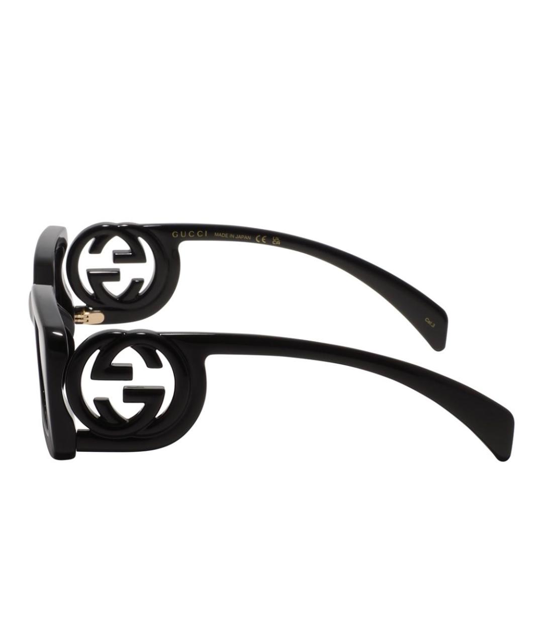 GUCCI Черные пластиковые солнцезащитные очки, фото 3