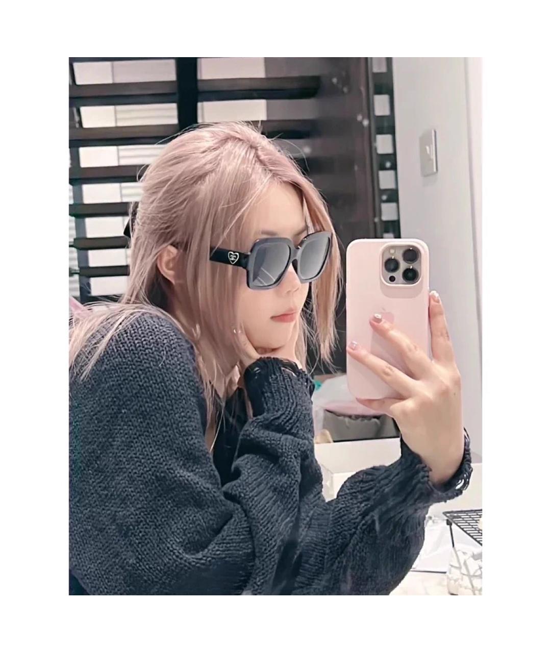 CHANEL Черные пластиковые солнцезащитные очки, фото 5