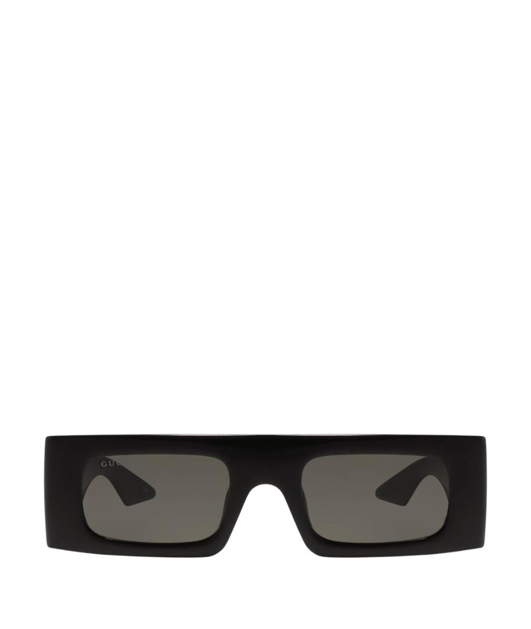 GUCCI Черные пластиковые солнцезащитные очки, фото 1