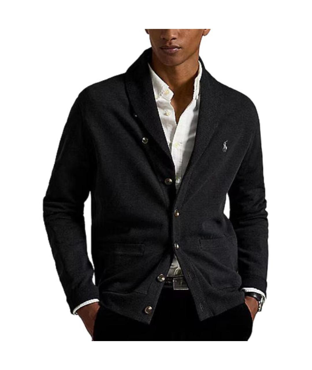 POLO RALPH LAUREN Черный кардиган, фото 4