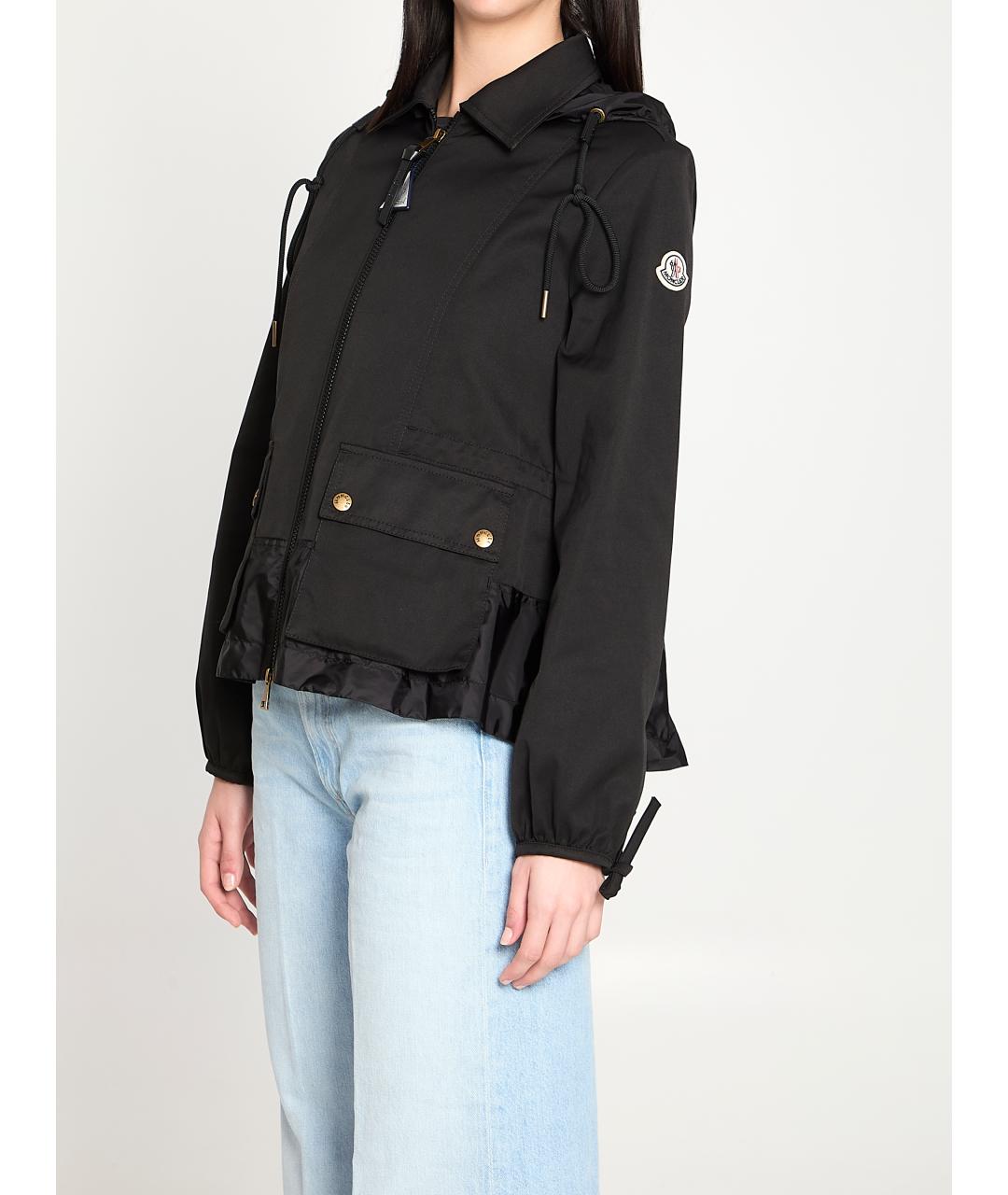 MONCLER Черная полиэстеровая куртка, фото 2