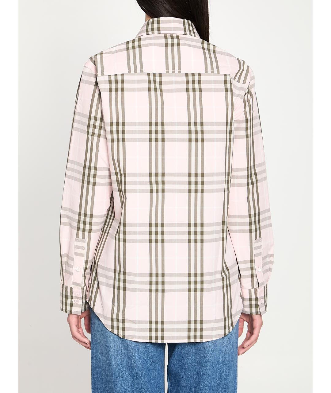 BURBERRY Розовая хлопковая рубашка, фото 4