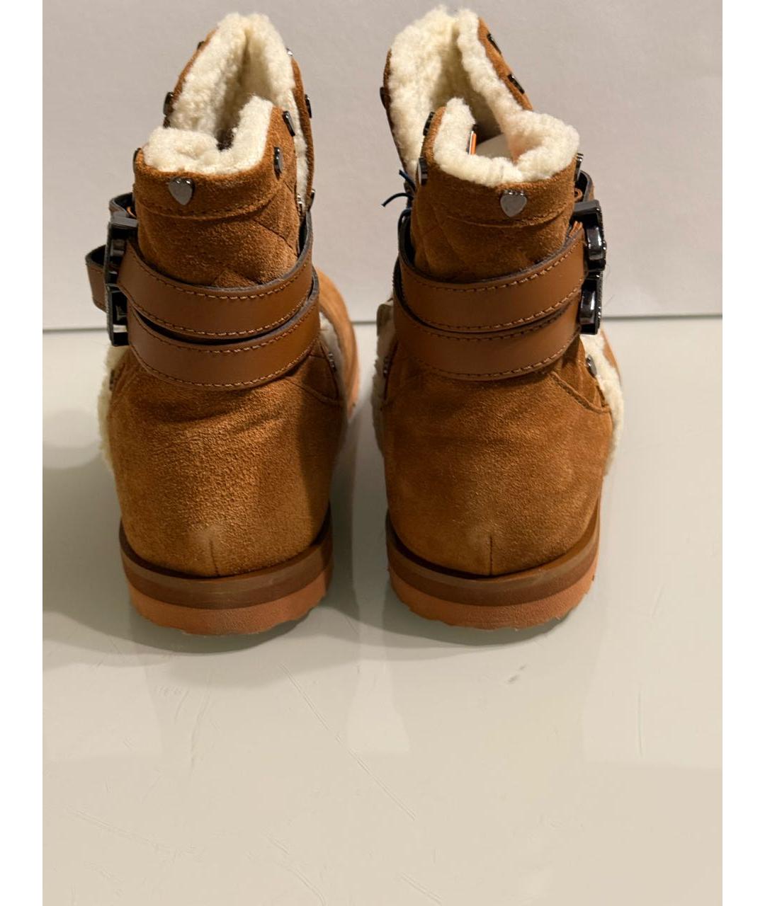 TRUSSARDI JEANS Коричневые замшевые полусапоги, фото 4