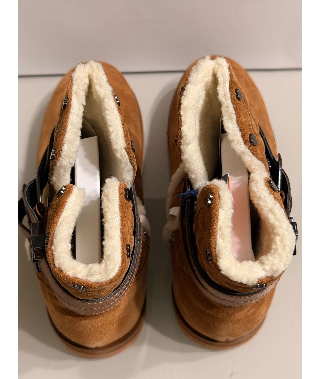 TRUSSARDI JEANS Коричневые замшевые полусапоги, фото 3