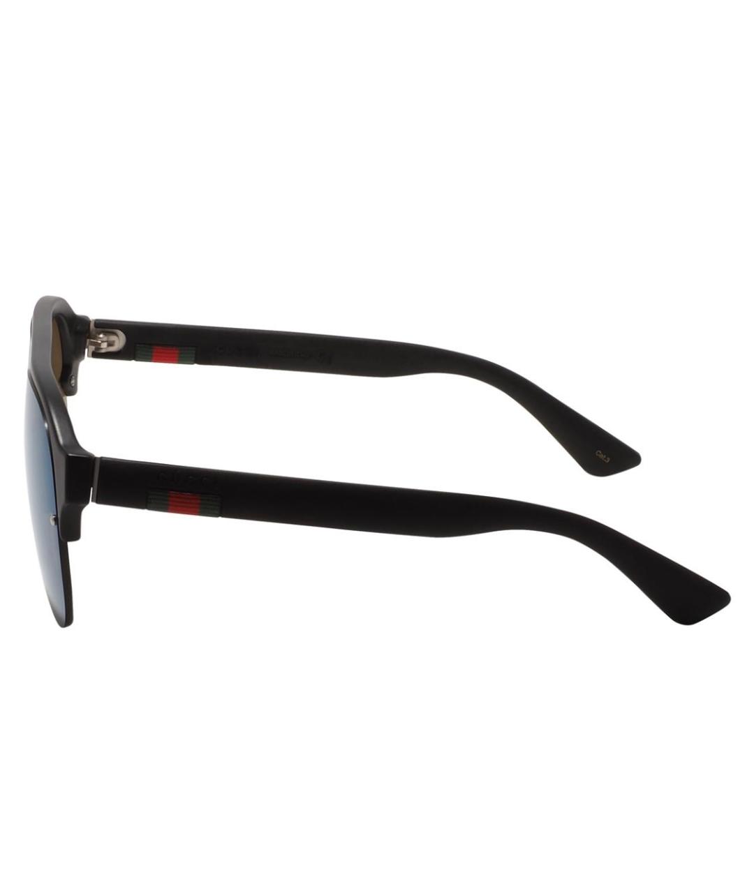 GUCCI Черные пластиковые солнцезащитные очки, фото 3