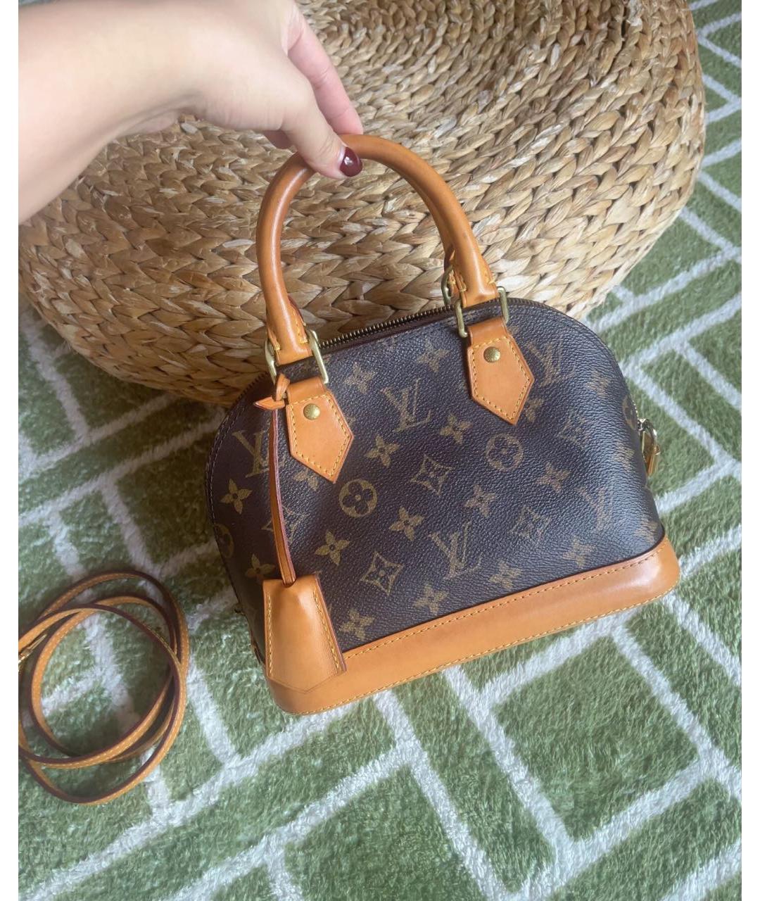 LOUIS VUITTON Коричневая сумка с короткими ручками, фото 7