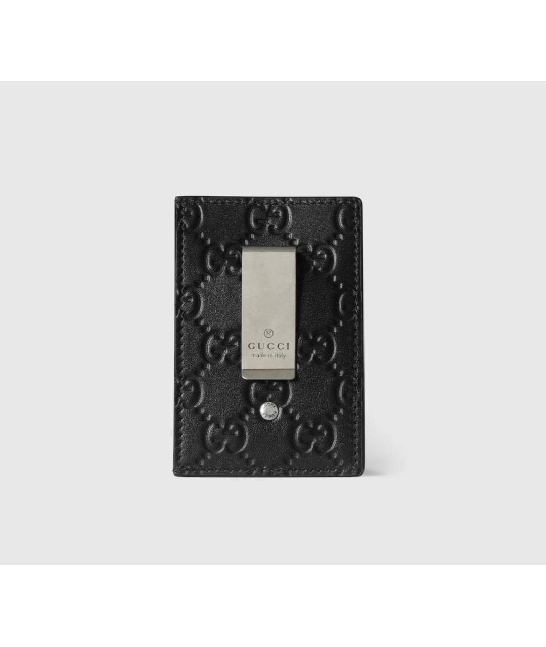 GUCCI Черный кожаный кардхолдер, фото 4