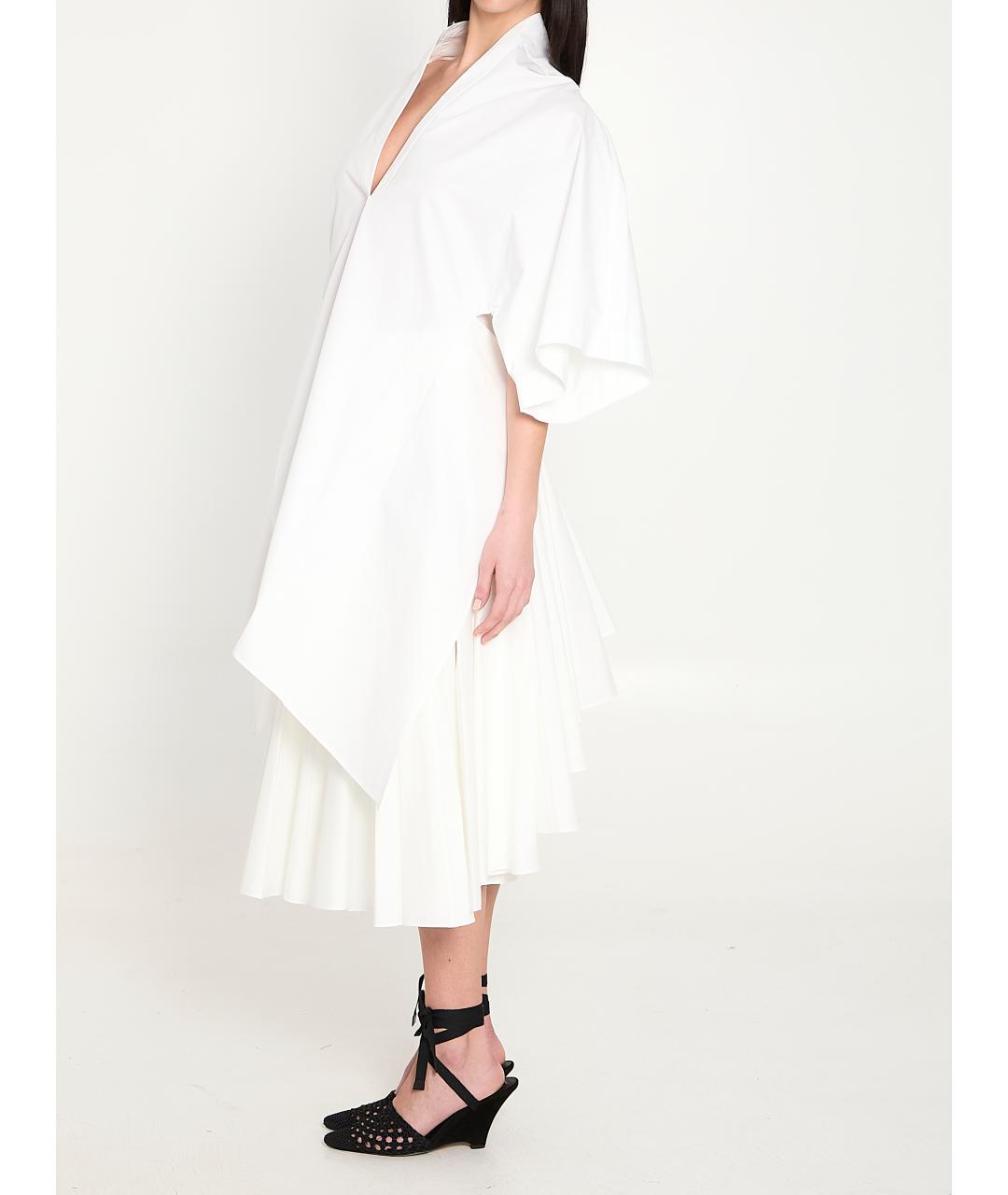 JACQUEMUS Белое хлопковое повседневное платье, фото 2