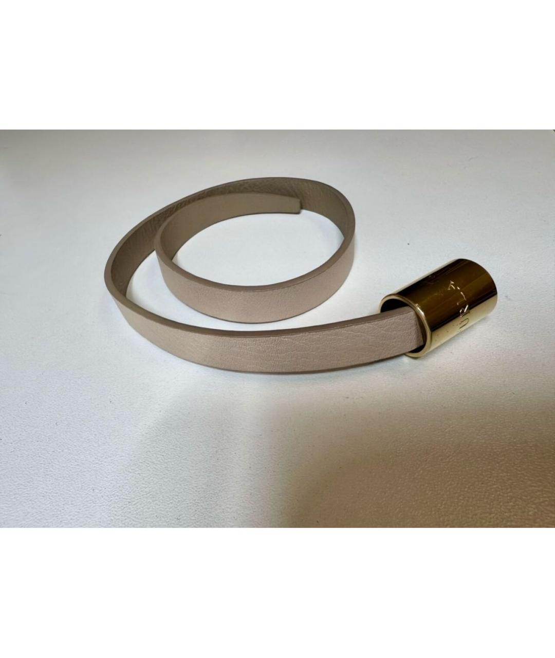 FURLA Бежевый кожаный браслет, фото 6