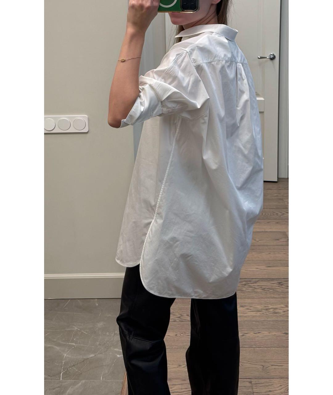 JIL SANDER Белая хлопковая рубашка, фото 4