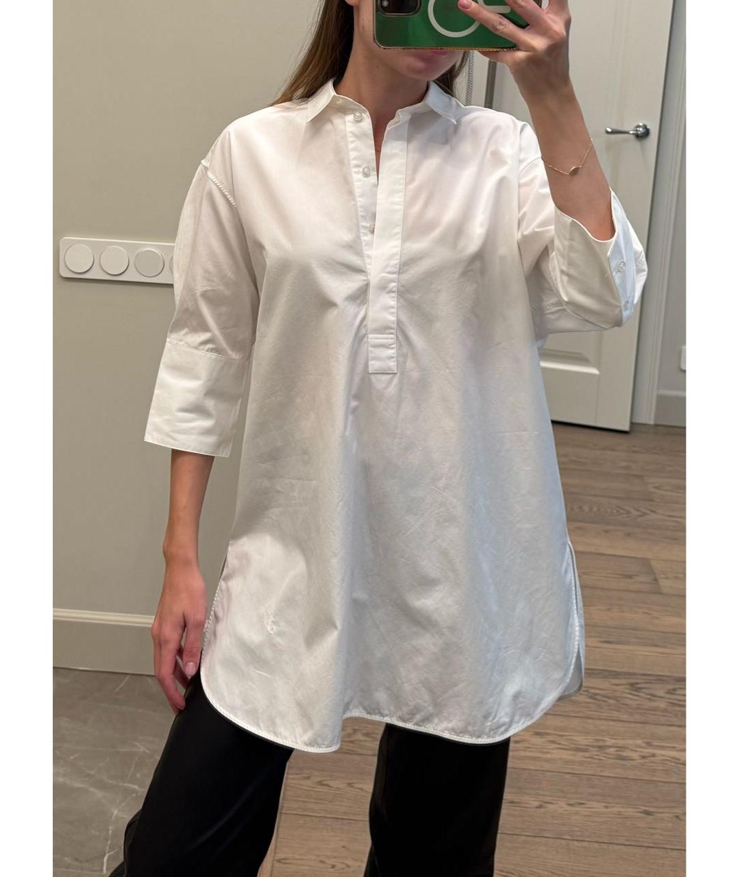 JIL SANDER Белая хлопковая рубашка, фото 3