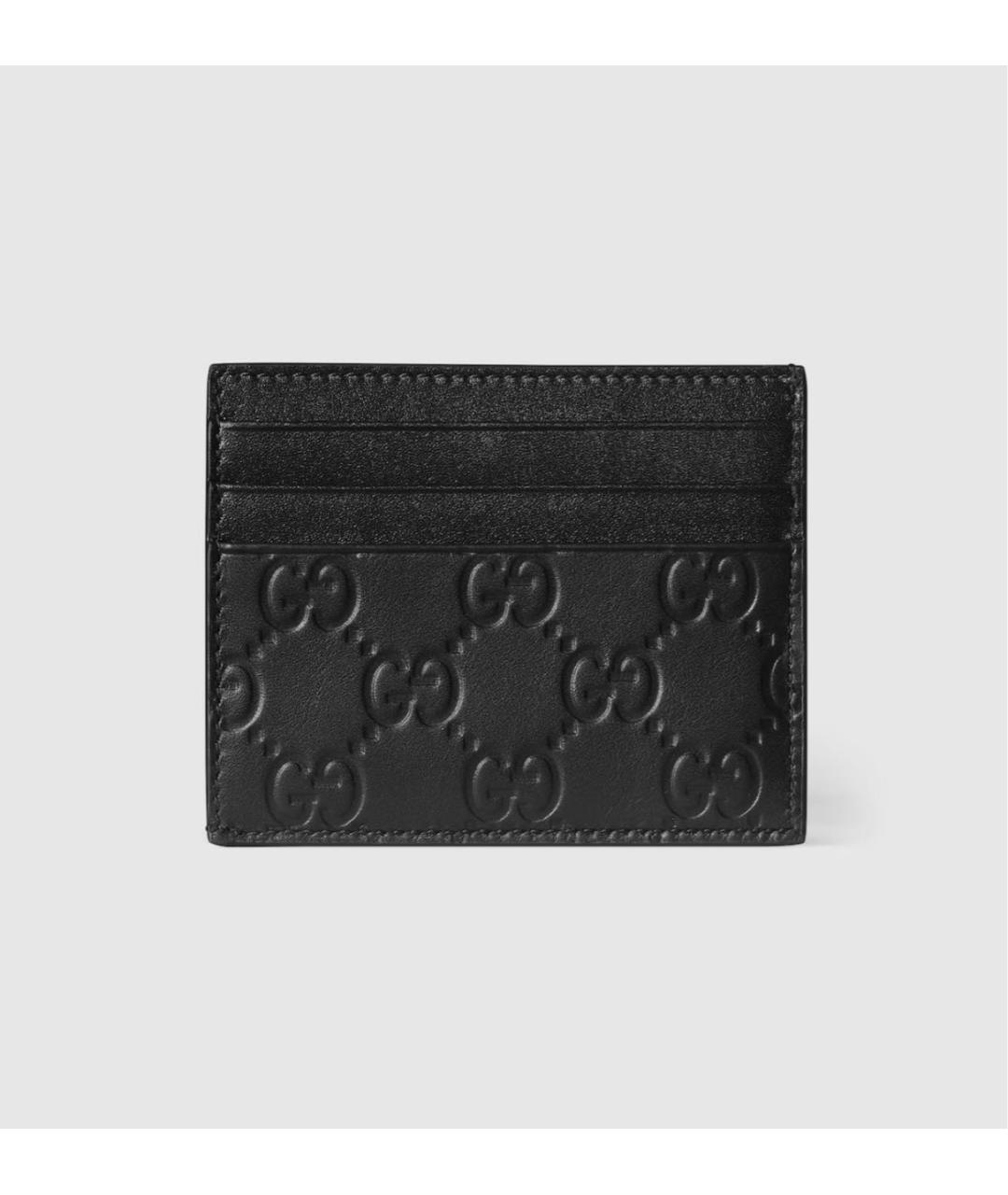 GUCCI Черный кожаный кардхолдер, фото 4