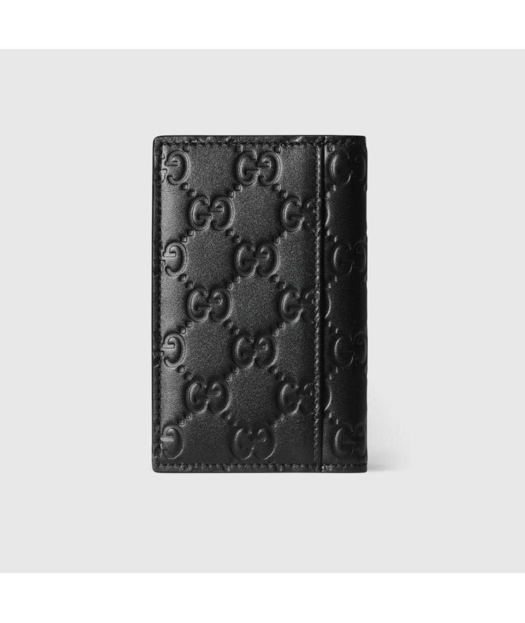 GUCCI Черный кожаный кардхолдер, фото 4
