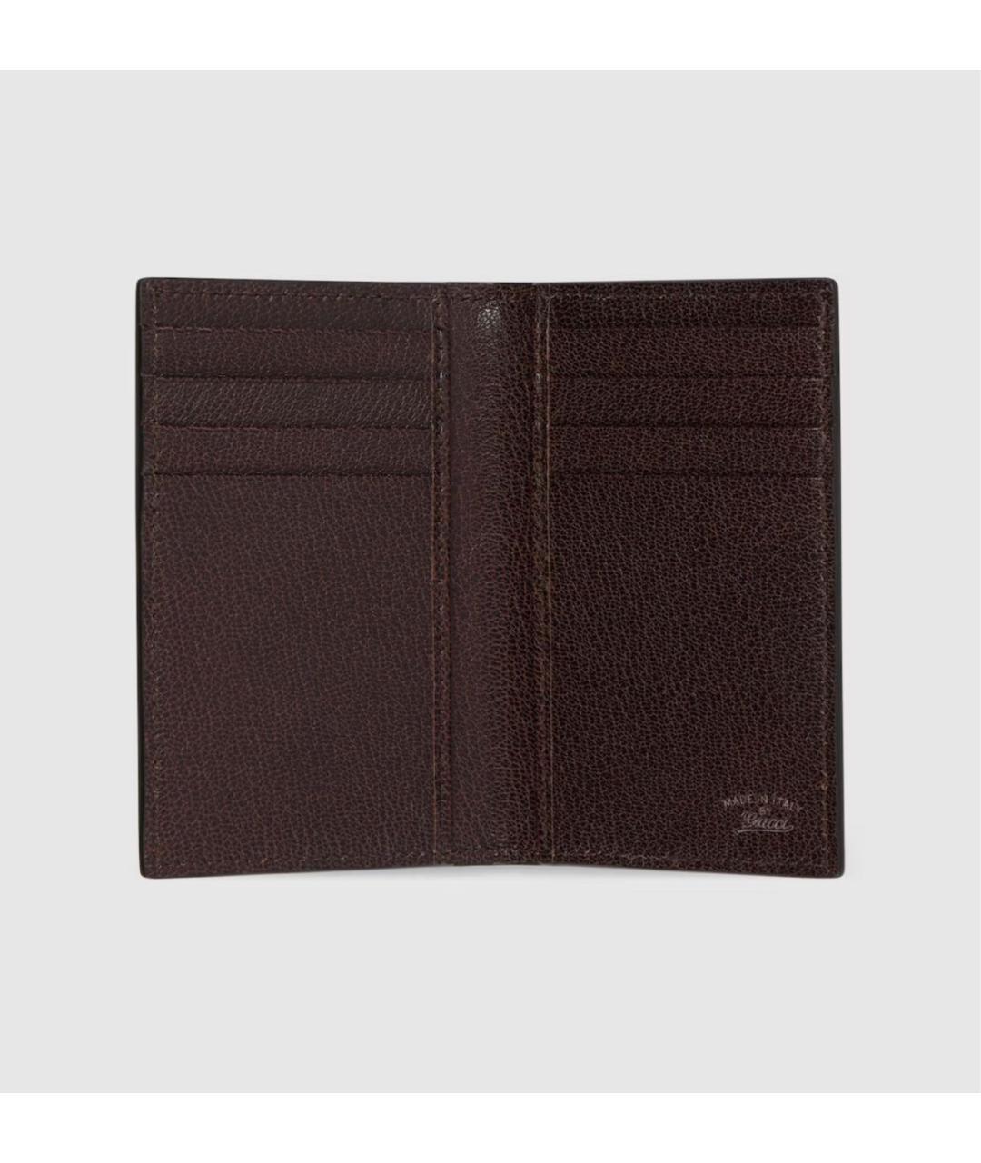 GUCCI Коричневый кожаный кардхолдер, фото 2