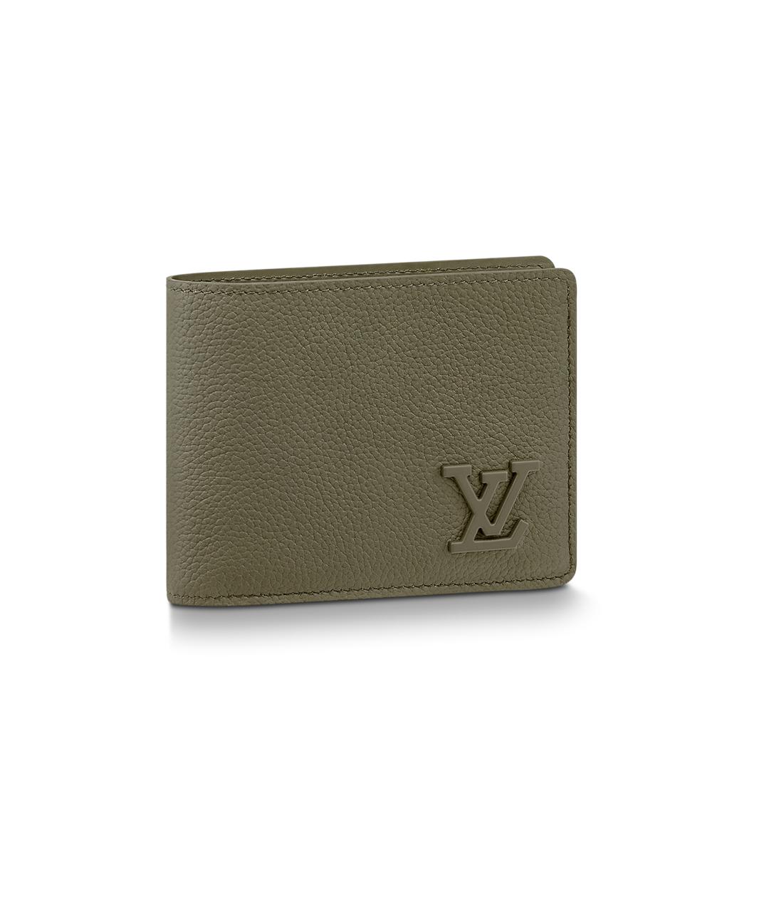 LOUIS VUITTON Коричневый кожаный кошелек, фото 6