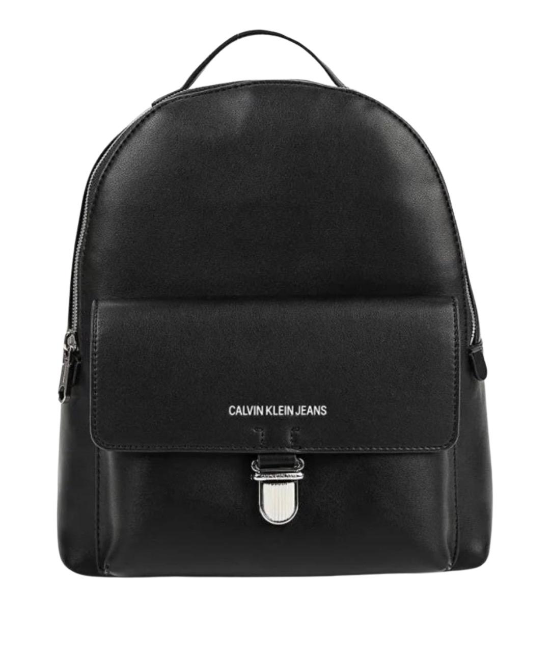 CALVIN KLEIN Черный рюкзак из искусственной кожи, фото 1