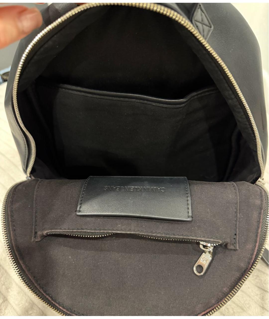 CALVIN KLEIN Черный рюкзак из искусственной кожи, фото 4