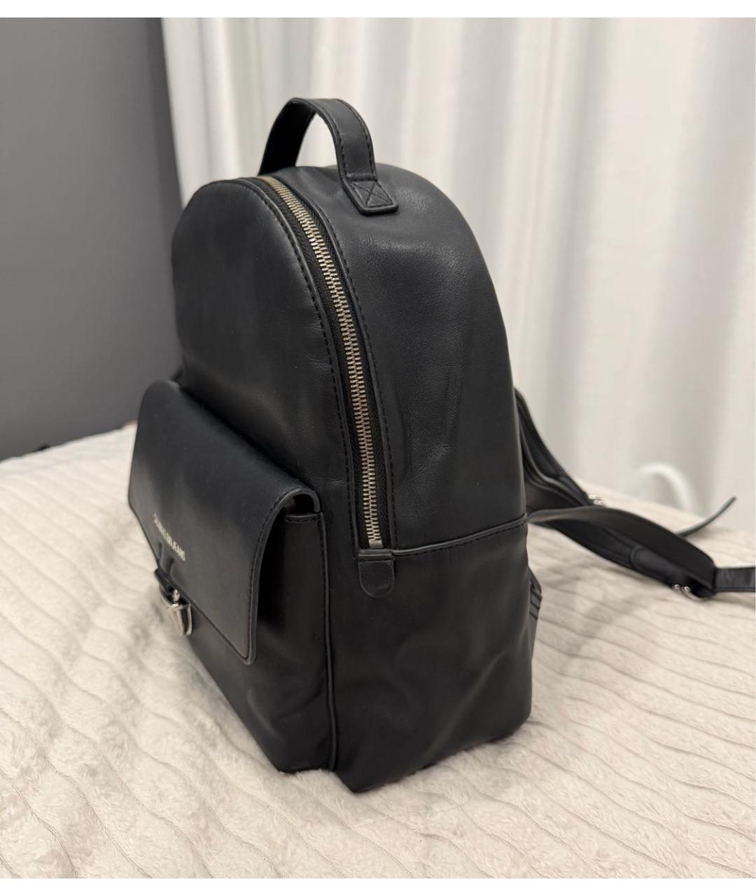 CALVIN KLEIN Черный рюкзак из искусственной кожи, фото 6