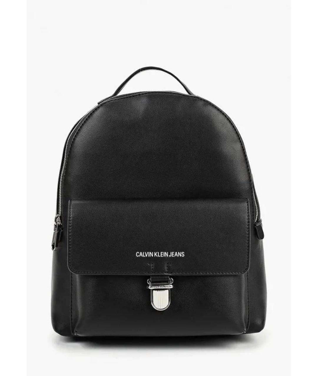 CALVIN KLEIN Черный рюкзак из искусственной кожи, фото 9